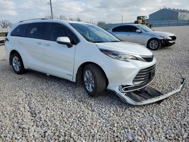 5TDESKFC6MS033522 - 2021 TOYOTA SIENNA LIMITED WHITE photo 4