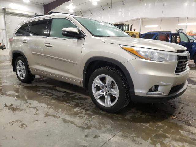 5TDDKRFH2FS080503 - 2015 TOYOTA HIGHLANDER LIMITED TAN photo 4