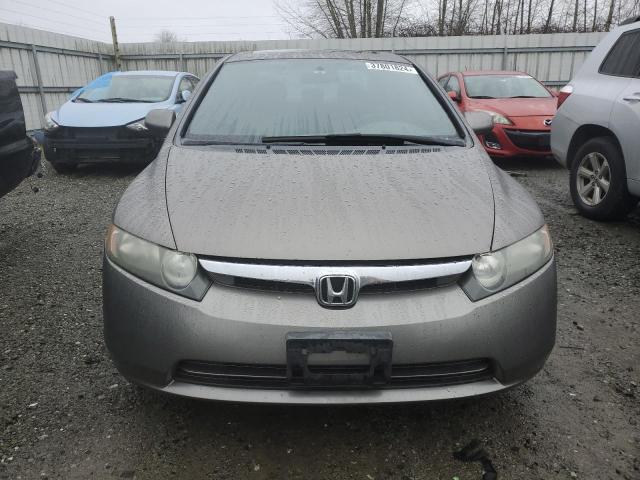 1HGFA16877L056537 - 2007 HONDA CIVIC EX GRAY photo 5