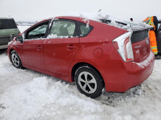 JTDKN3DU5F0467707 - 2015 TOYOTA PRIUS RED photo 2