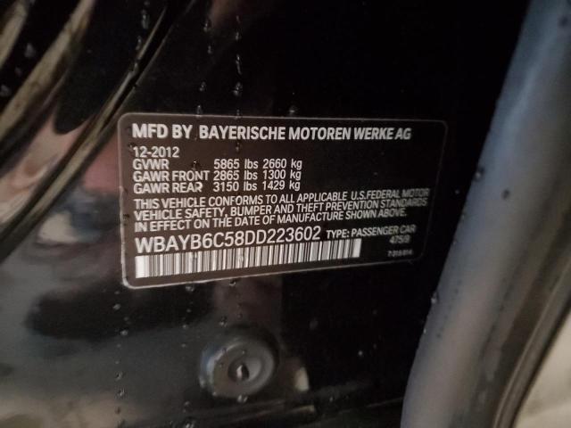 WBAYB6C58DD223602 - 2013 BMW 750 XI BLACK photo 13