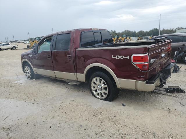 1FTFW1EV4AKB37063 - 2010 FORD F150 SUPERCREW MAROON photo 2