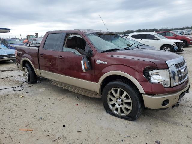 1FTFW1EV4AKB37063 - 2010 FORD F150 SUPERCREW MAROON photo 4