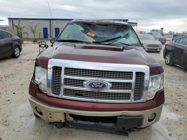 1FTFW1EV4AKB37063 - 2010 FORD F150 SUPERCREW MAROON photo 5