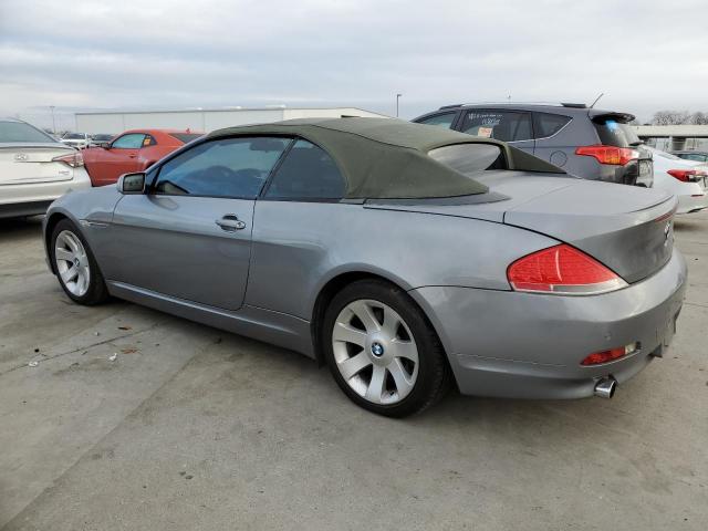 WBAEK734X5B324377 - 2005 BMW 645 CI AUTOMATIC GRAY photo 2