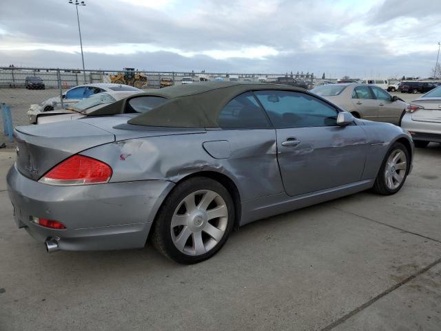 WBAEK734X5B324377 - 2005 BMW 645 CI AUTOMATIC GRAY photo 3