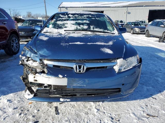 1HGFA16877L136663 - 2007 HONDA CIVIC EX BLUE photo 5