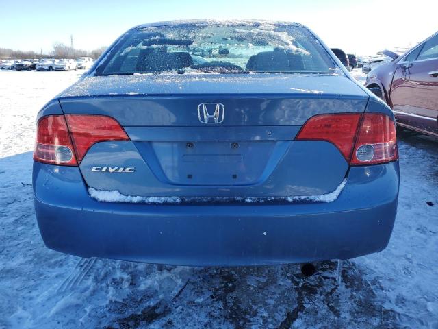 1HGFA16877L136663 - 2007 HONDA CIVIC EX BLUE photo 6