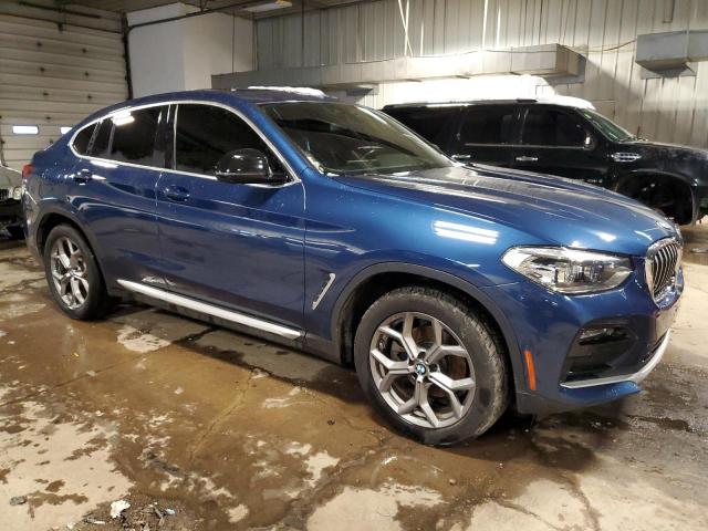 5UX2V1C06L9B39997 - 2020 BMW X4 XDRIVE30I BLUE photo 4