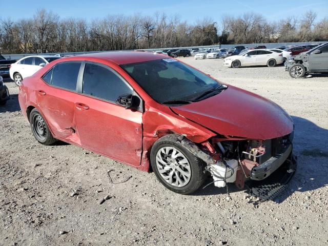 5YFBURHE0KP907941 - 2019 TOYOTA COROLLA L RED photo 4