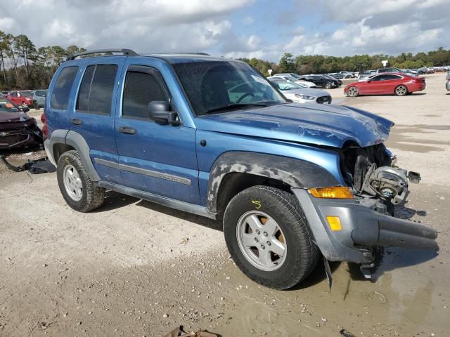 1J4GK48K26W268568 - 2006 JEEP LIBERTY SPORT BLUE photo 4