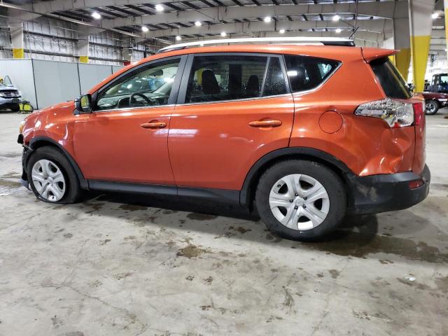 JTMBFREV8FJ018698 - 2015 TOYOTA RAV4 LE ORANGE photo 2