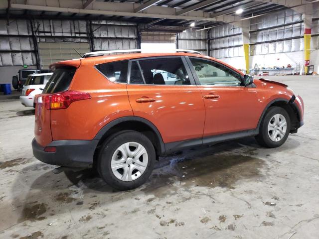 JTMBFREV8FJ018698 - 2015 TOYOTA RAV4 LE ORANGE photo 3