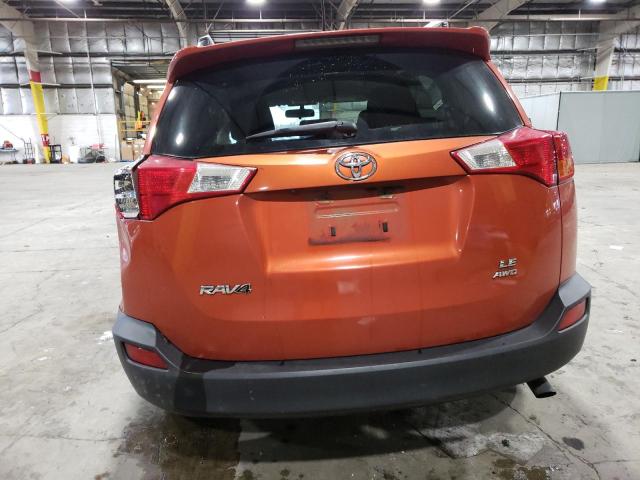 JTMBFREV8FJ018698 - 2015 TOYOTA RAV4 LE ORANGE photo 6