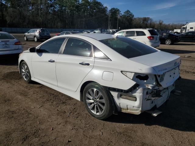 5NPEC4AB8EH903656 - 2014 HYUNDAI SONATA SE WHITE photo 2