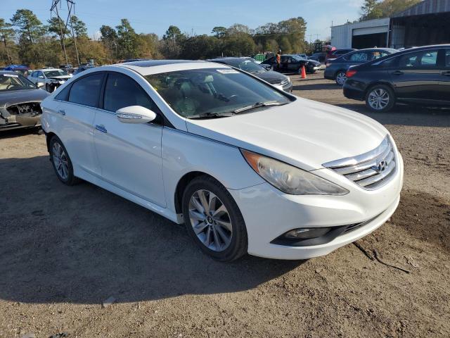 5NPEC4AB8EH903656 - 2014 HYUNDAI SONATA SE WHITE photo 4