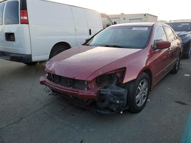 1HGCM568X7A108420 - 2007 HONDA ACCORD EX RED photo 1