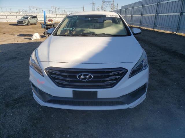 5NPE34AF3GH400154 - 2016 HYUNDAI SONATA SPORT WHITE photo 5