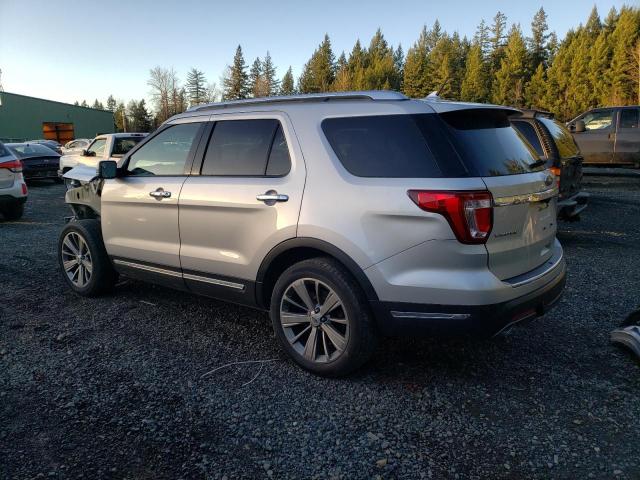 1FM5K8F87JGB57881 - 2018 FORD EXPLORER LIMITED SILVER photo 2