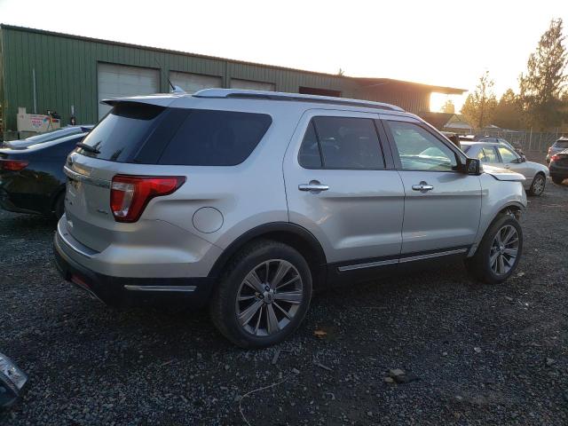 1FM5K8F87JGB57881 - 2018 FORD EXPLORER LIMITED SILVER photo 3