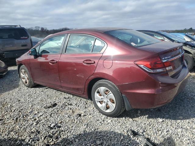 2HGFB2F56DH583261 - 2013 HONDA CIVIC LX MAROON photo 2