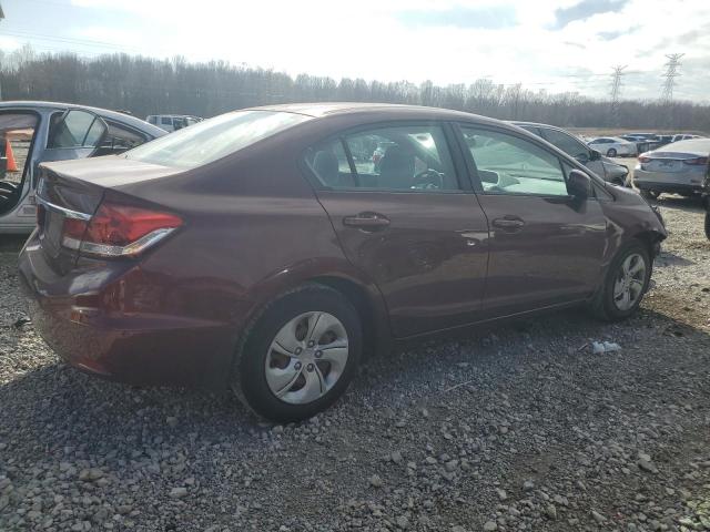 2HGFB2F56DH583261 - 2013 HONDA CIVIC LX MAROON photo 3