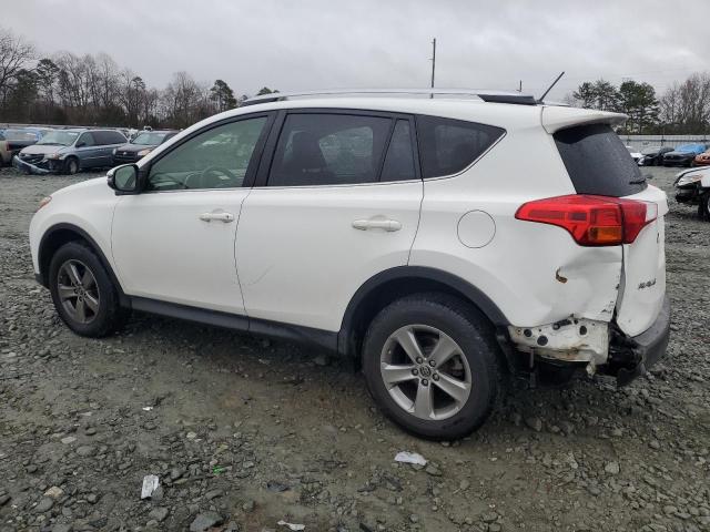 JTMWFREV2FJ056199 - 2015 TOYOTA RAV4 XLE WHITE photo 2