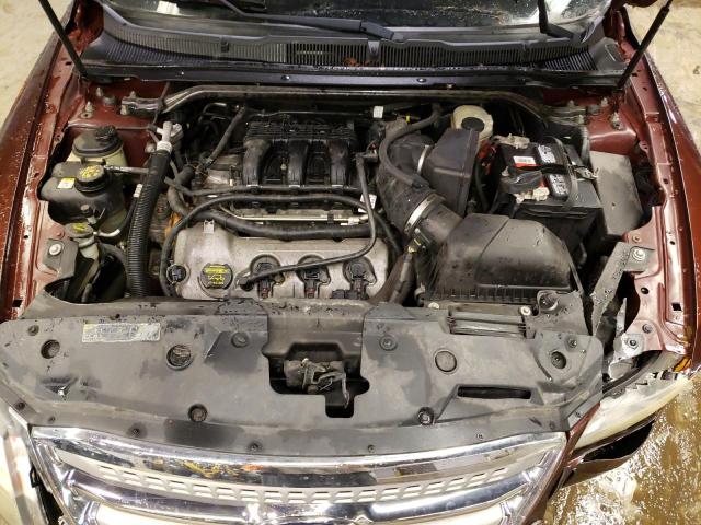 1FAHP2EW4AG138162 - 2010 FORD TAURUS SEL BURGUNDY photo 11