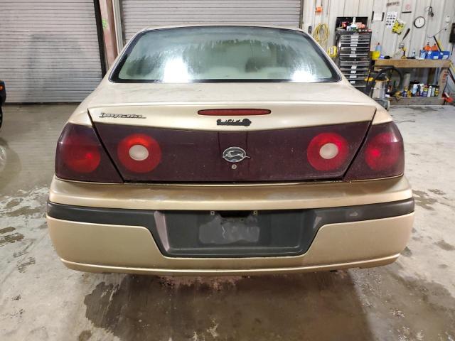 2G1WF52E349141017 - 2004 CHEVROLET IMPALA GOLD photo 6