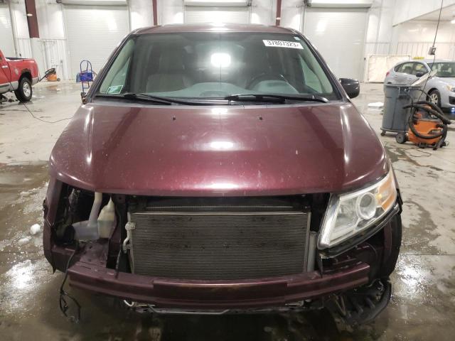 5FNRL5H62DB083880 - 2013 HONDA ODYSSEY EXL MAROON photo 5