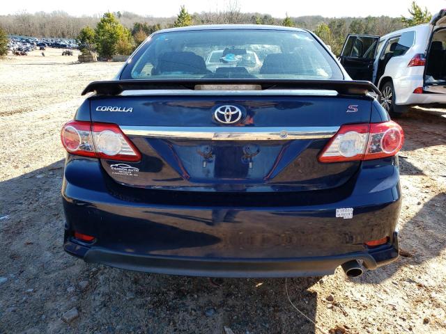 2T1BU4EE6DC099802 - 2013 TOYOTA COROLLA BASE BLUE photo 6