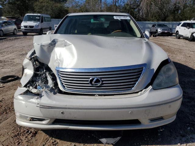 JTHBN36F155014327 - 2005 LEXUS LS 430 WHITE photo 5