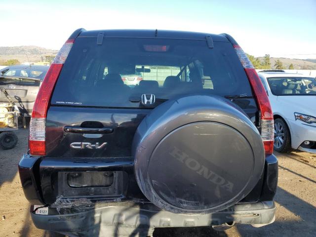 JHLRD78945C063943 - 2005 HONDA CR-V SE BLACK photo 6