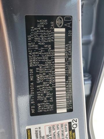 2T1KR32E15C412966 - 2005 TOYOTA COROLLA MA XR BLUE photo 12