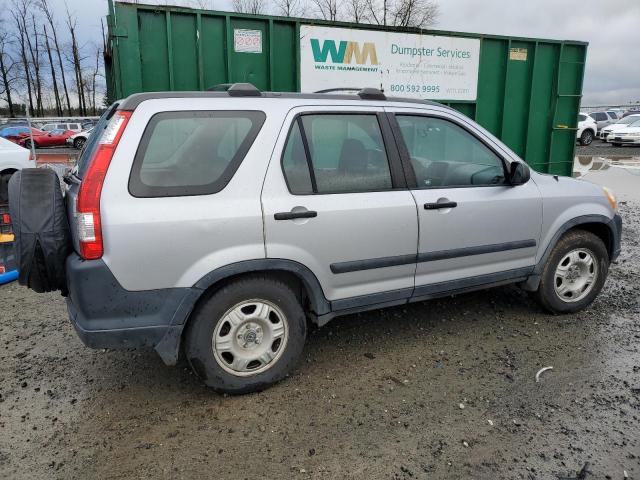 JHLRD78505C050622 - 2005 HONDA CR-V LX SILVER photo 3