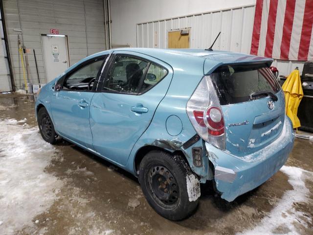 JTDKDTB39E1063623 - 2014 TOYOTA PRIUS C BLUE photo 2