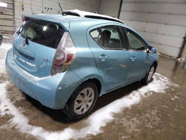 JTDKDTB39E1063623 - 2014 TOYOTA PRIUS C BLUE photo 3