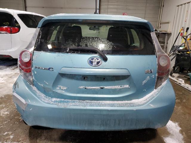 JTDKDTB39E1063623 - 2014 TOYOTA PRIUS C BLUE photo 6