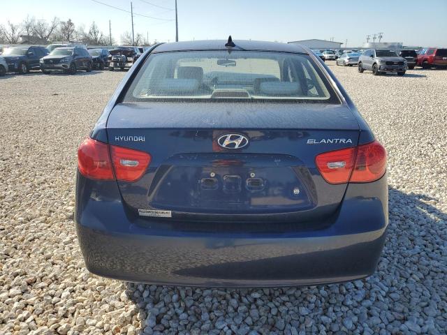 KMHDU46D59U660706 - 2009 HYUNDAI ELANTRA GLS BLUE photo 6