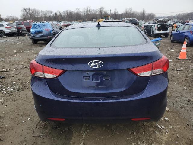 5NPDH4AE4BH005400 - 2011 HYUNDAI ELANTRA GLS BLUE photo 6