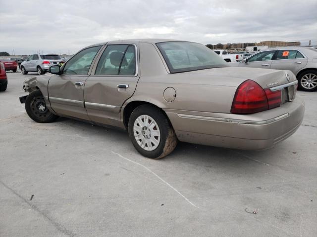 2MEFM74W35X620760 - 2005 MERCURY GRAND MARQ GS BEIGE photo 2