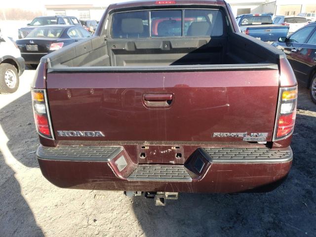 2HJYK16378H536869 - 2008 HONDA RIDGELINE RTX RED photo 6