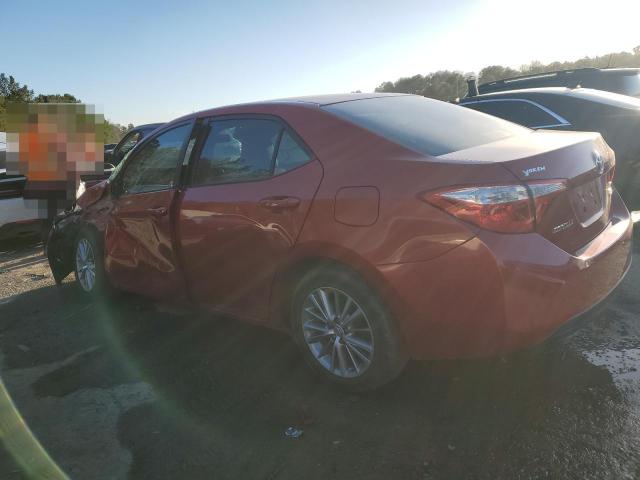 5YFBURHE8FP270903 - 2015 TOYOTA COROLLA L RED photo 2