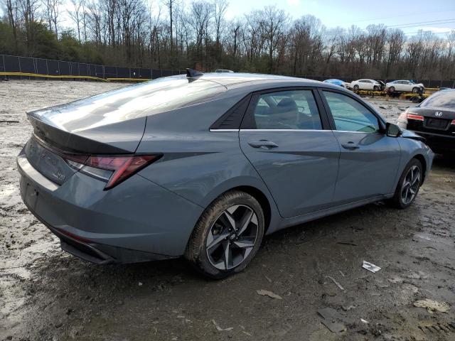 KMHLN4AJ2NU022459 - 2022 HYUNDAI ELANTRA LIMITED GRAY photo 3