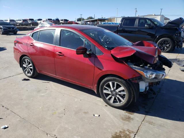 3N1CN8EV5ML921367 - 2021 NISSAN VERSA SV RED photo 4