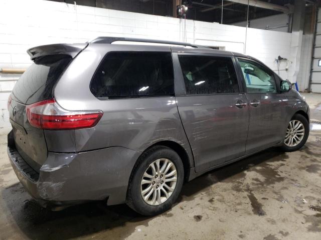 5TDYK3DC2FS541382 - 2015 TOYOTA SIENNA XLE GRAY photo 3