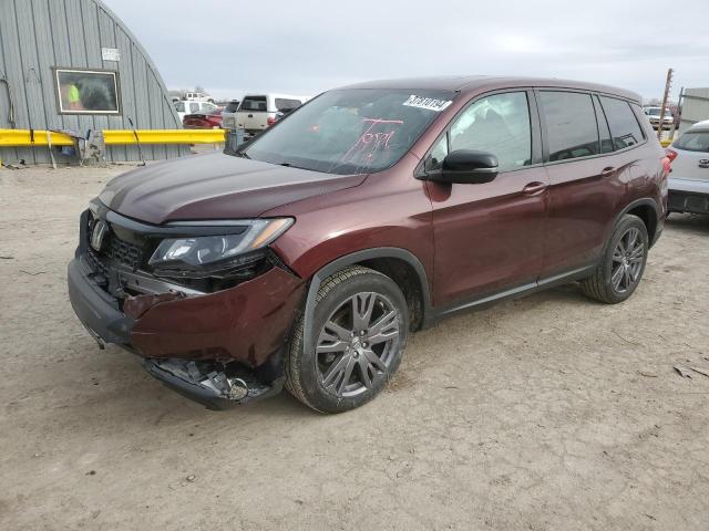 5FNYF7H54MB009172 - 2021 HONDA PASSPORT EXL MAROON photo 1