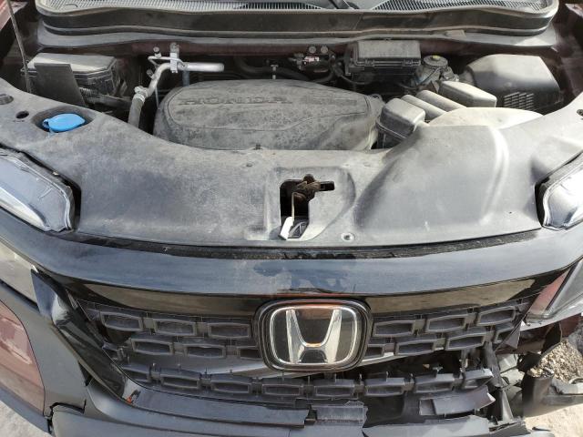 5FNYF7H54MB009172 - 2021 HONDA PASSPORT EXL MAROON photo 11