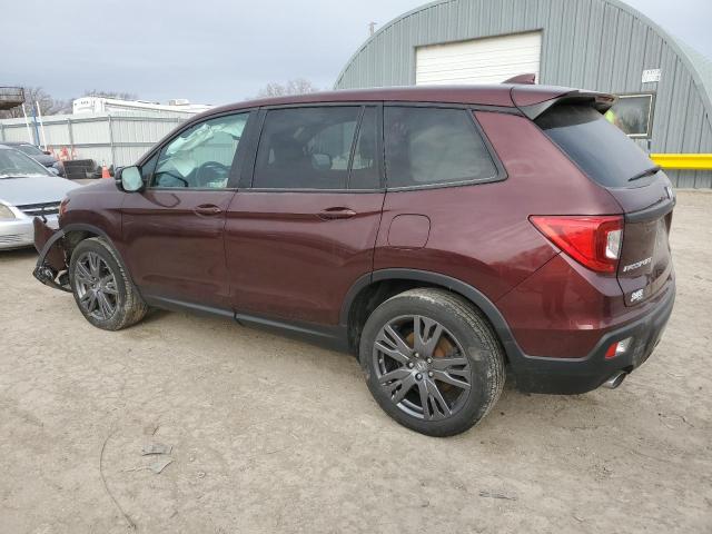 5FNYF7H54MB009172 - 2021 HONDA PASSPORT EXL MAROON photo 2