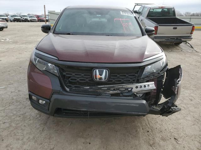 5FNYF7H54MB009172 - 2021 HONDA PASSPORT EXL MAROON photo 5